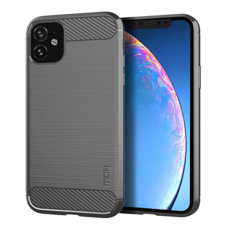 Cover iPhone 11 Sort Mofi Børstet Kulfiber Beskyttelse