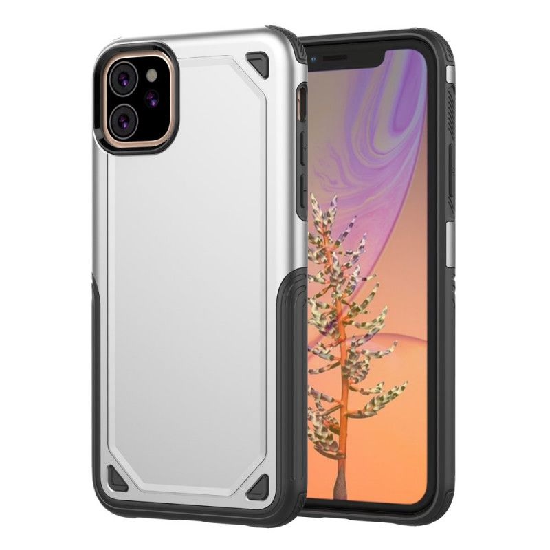 Cover iPhone 11 Sort Premium Metaleffekt