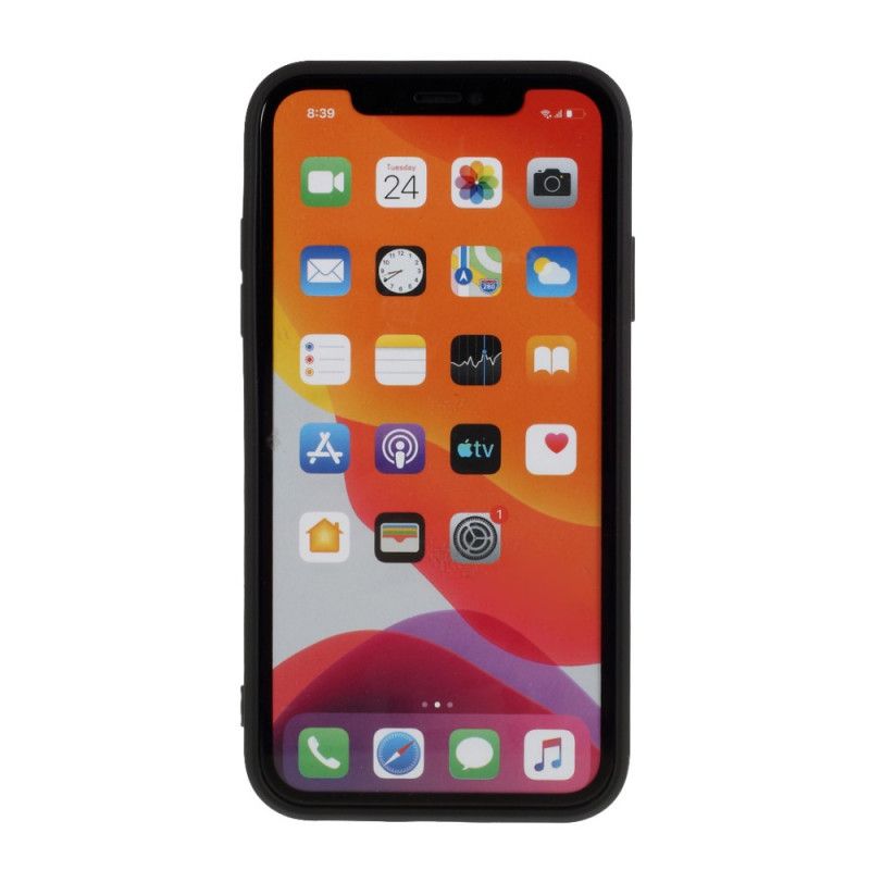 Cover iPhone 11 Sort Ren Farvet Mattsilikone Beskyttelse