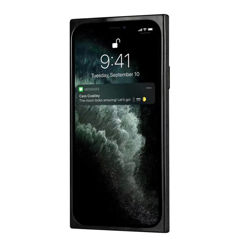 Cover iPhone 11 Sort Silikone- Og Fløjlkortholder