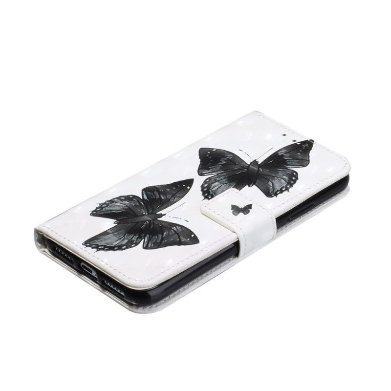 Flip Cover iPhone 11 Mobilcover Justerbar Sommerfuglestrop