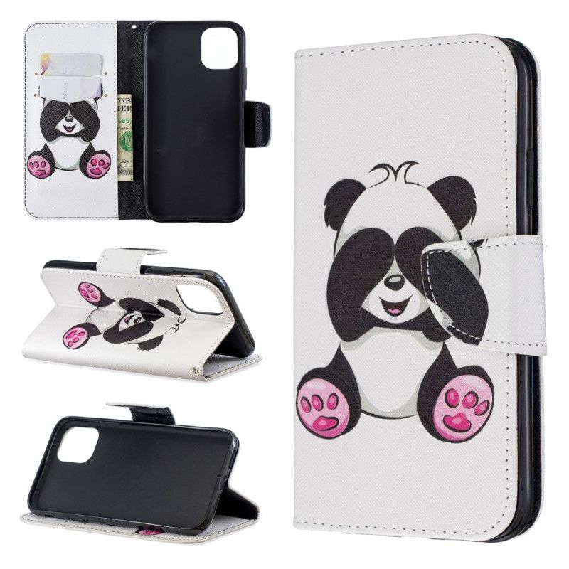 Flip Cover iPhone 11 Mobilcover Sjov Panda