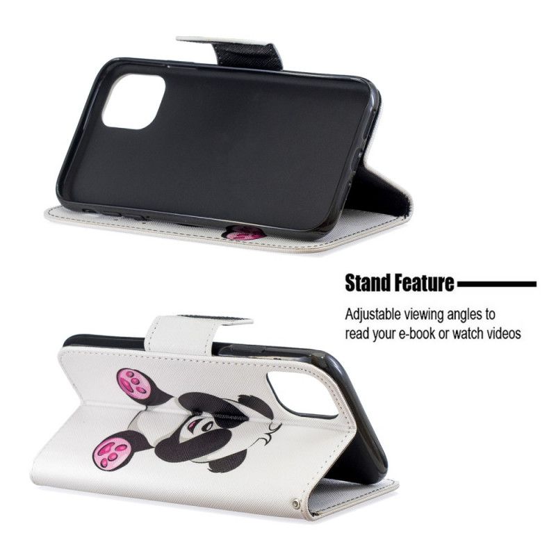 Flip Cover iPhone 11 Mobilcover Sjov Panda