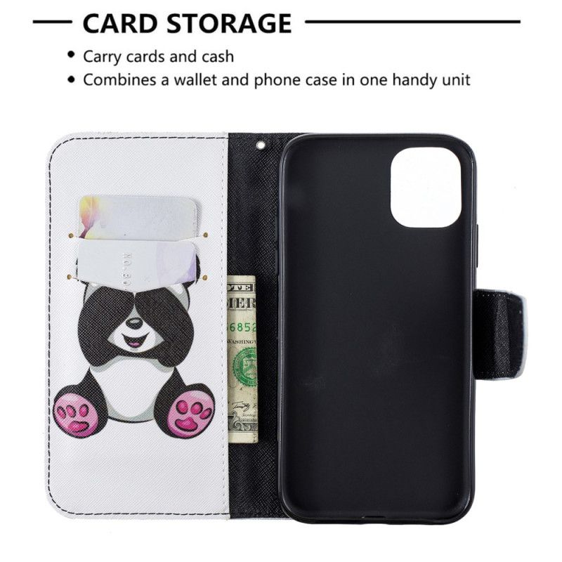 Flip Cover iPhone 11 Mobilcover Sjov Panda