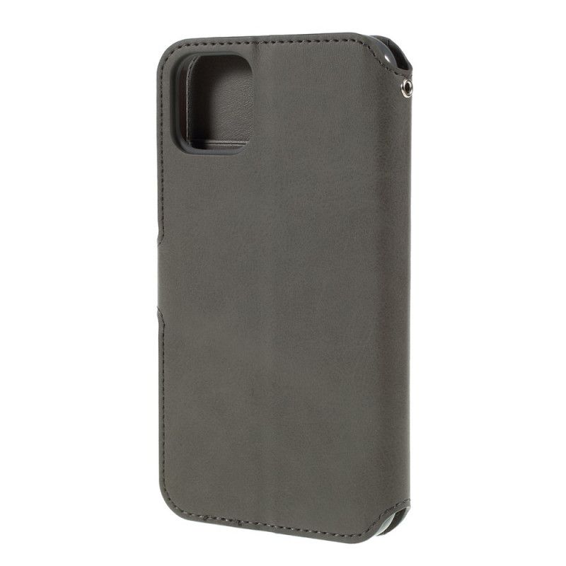 Flip Cover Læder for iPhone 11 Sort Azns I Lædereffekt