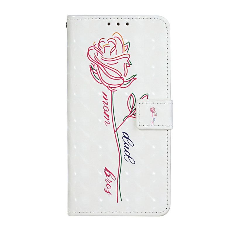 Flip Cover Læder iPhone 11 Justerbar Blomsterrem