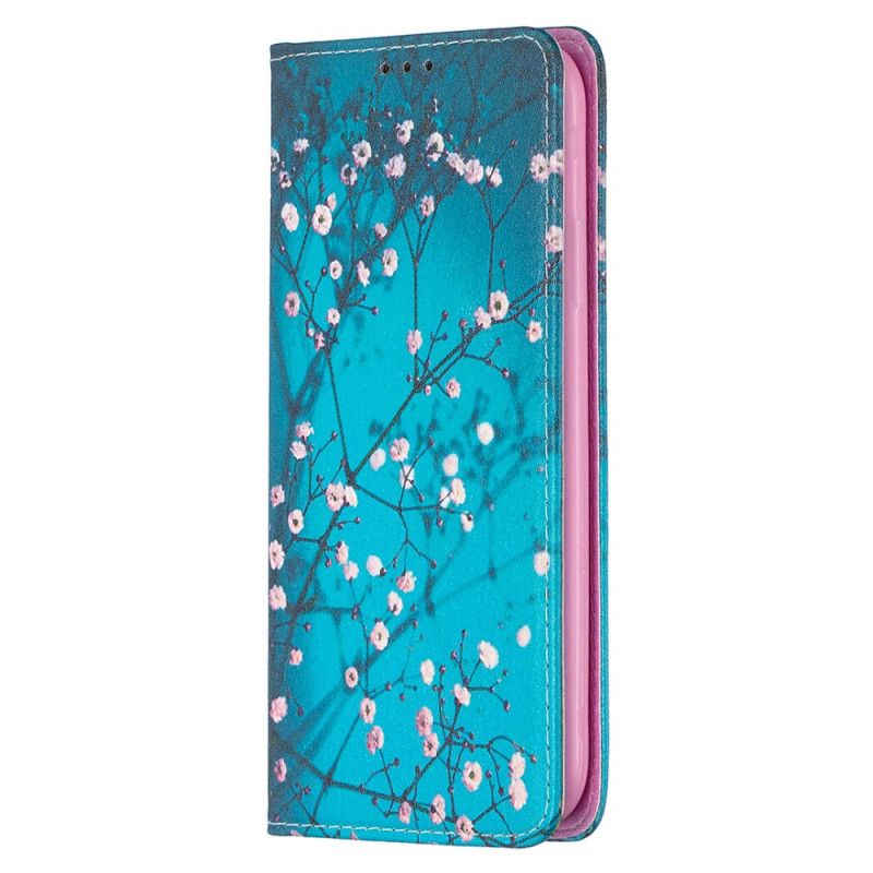 Læder Cover iPhone 11 Mobilcover Blomstrende Grene