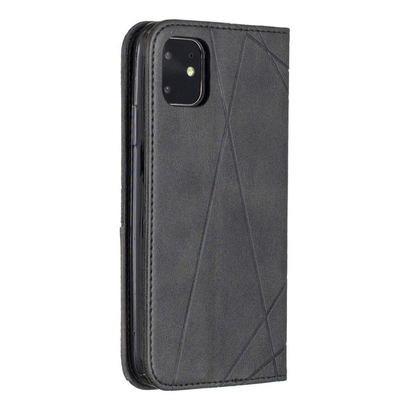 Læder Cover iPhone 11 Sort Mobilcover Kunstnerstil