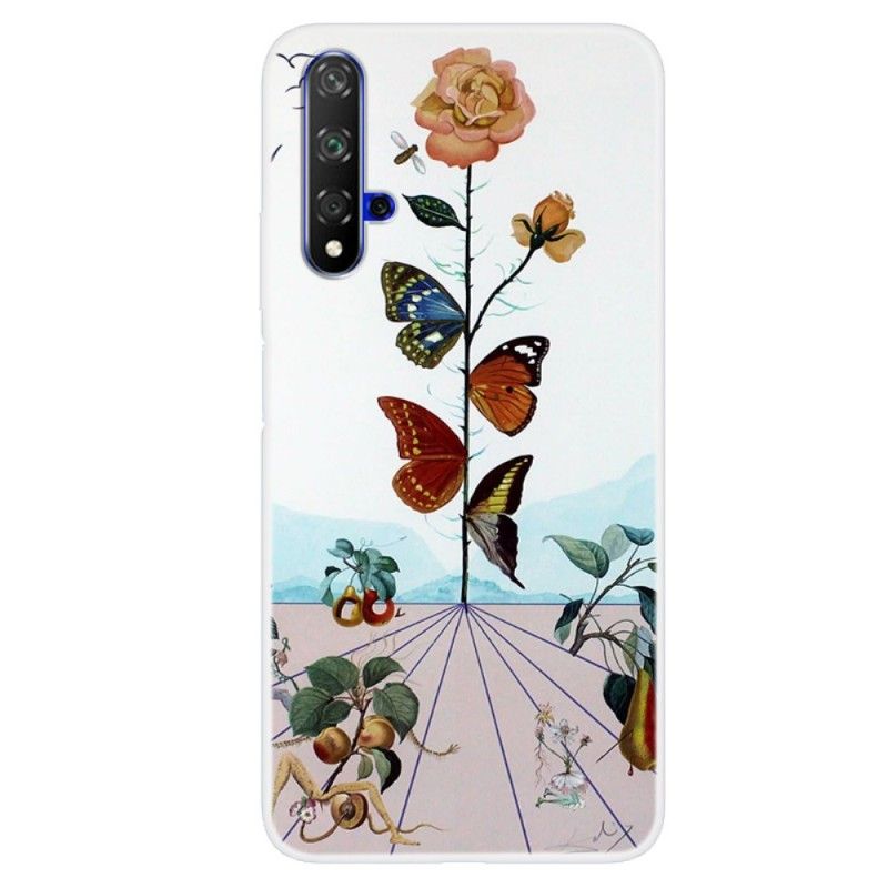 Cover Honor 20 Mobilcover Sommerfugle I Naturen