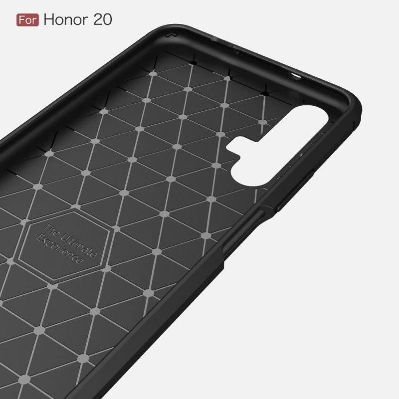 Cover Honor 20 Sort Børstet Kulfiber