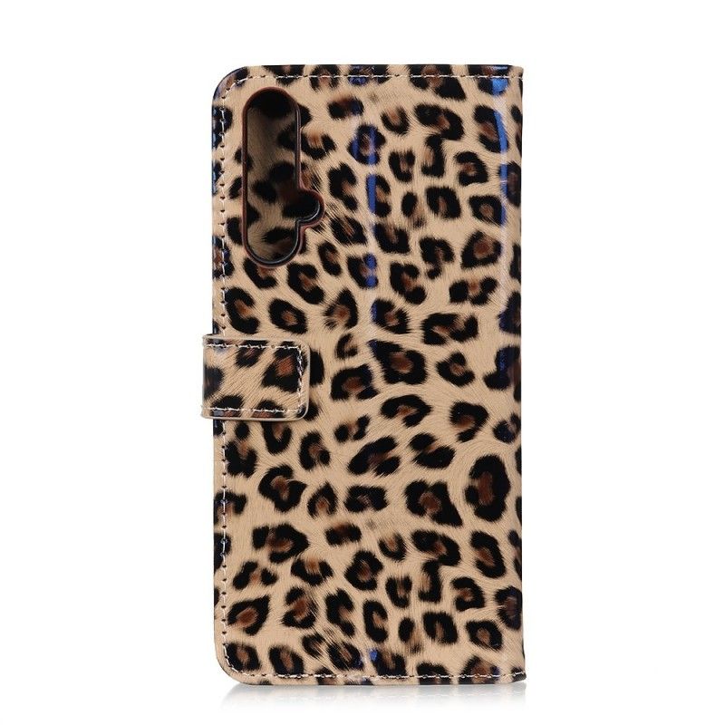 Flip Cover Læder Honor 20 Leopard Beskyttelse