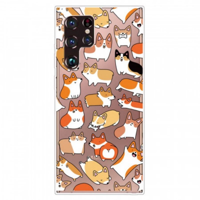 Cover Samsung Galaxy S22 Ultra 5G Flere Hunde