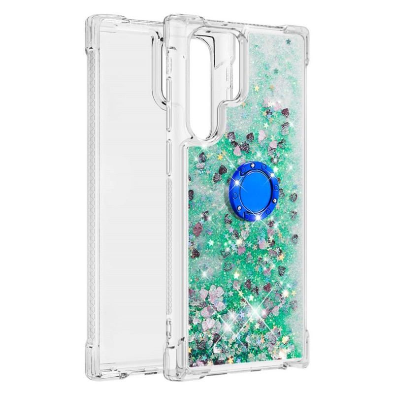 Cover Samsung Galaxy S22 Ultra 5G Glitter Ring-bracket