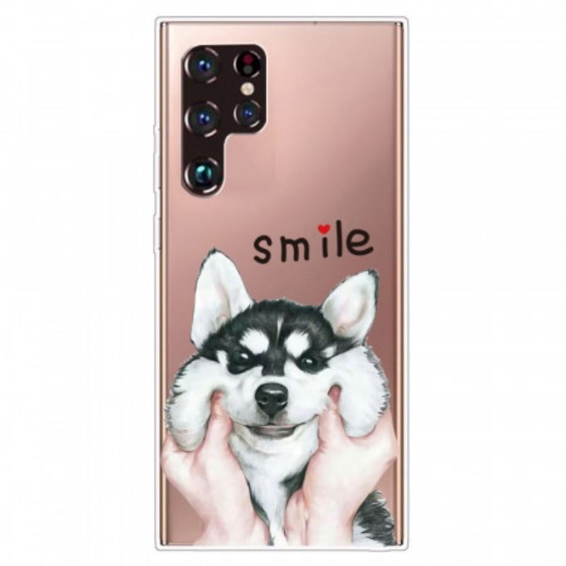 Cover Samsung Galaxy S22 Ultra 5G Smile Hund