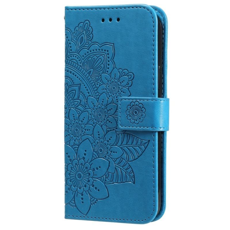 Flip Cover Samsung Galaxy S22 Ultra 5G Blomster Mandala