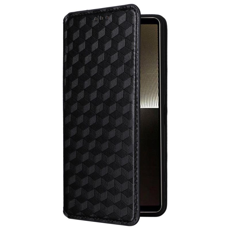 Flip Cover Sony Xperia 1 Vi 3d Diamantmønster