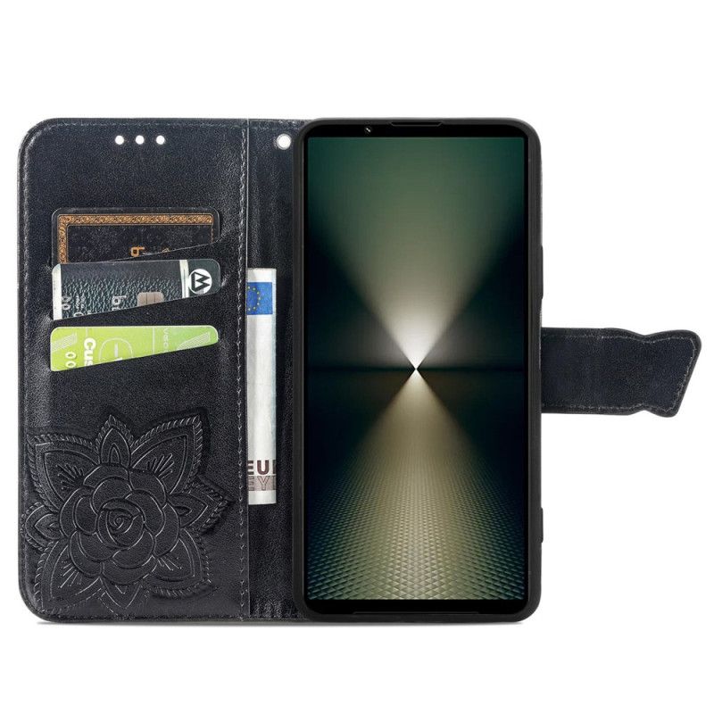 Flip Cover Sony Xperia 1 Vi Barok Sommerfugl