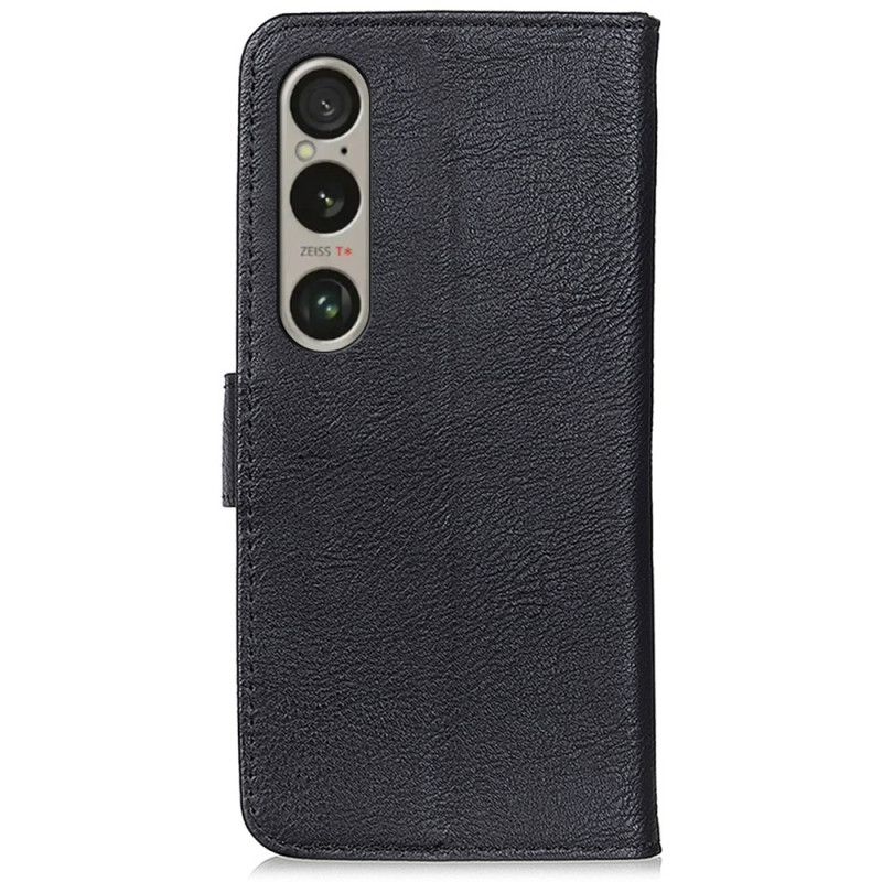 Flip Cover Sony Xperia 1 Vi Glat Kunstlæder Khazneh