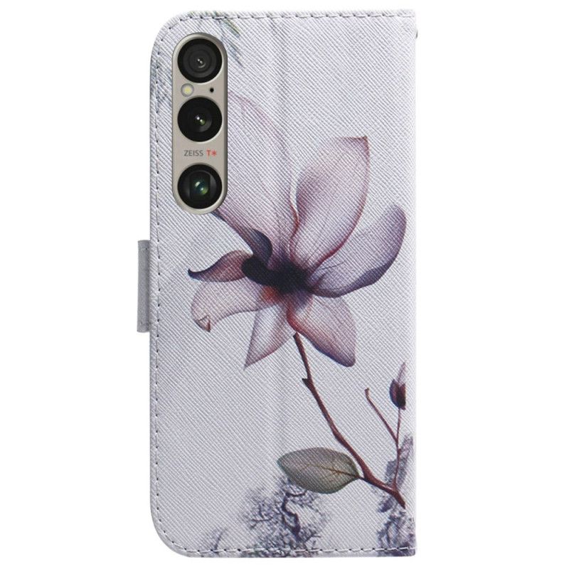 Flip Cover Sony Xperia 1 Vi Lyserød Blomst