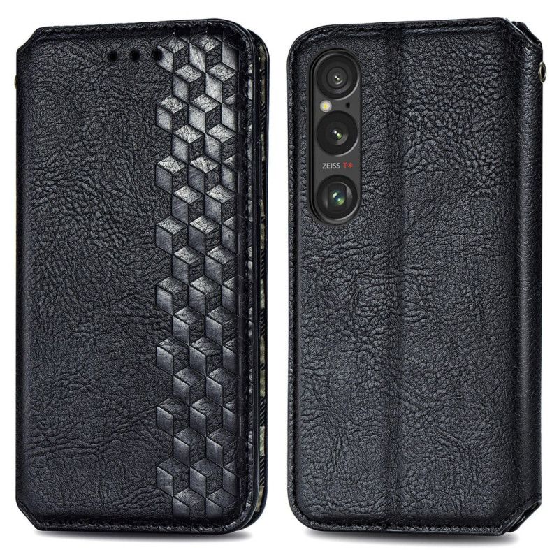 Flip Cover Sony Xperia 1 Vi Ruskindseffektfrise