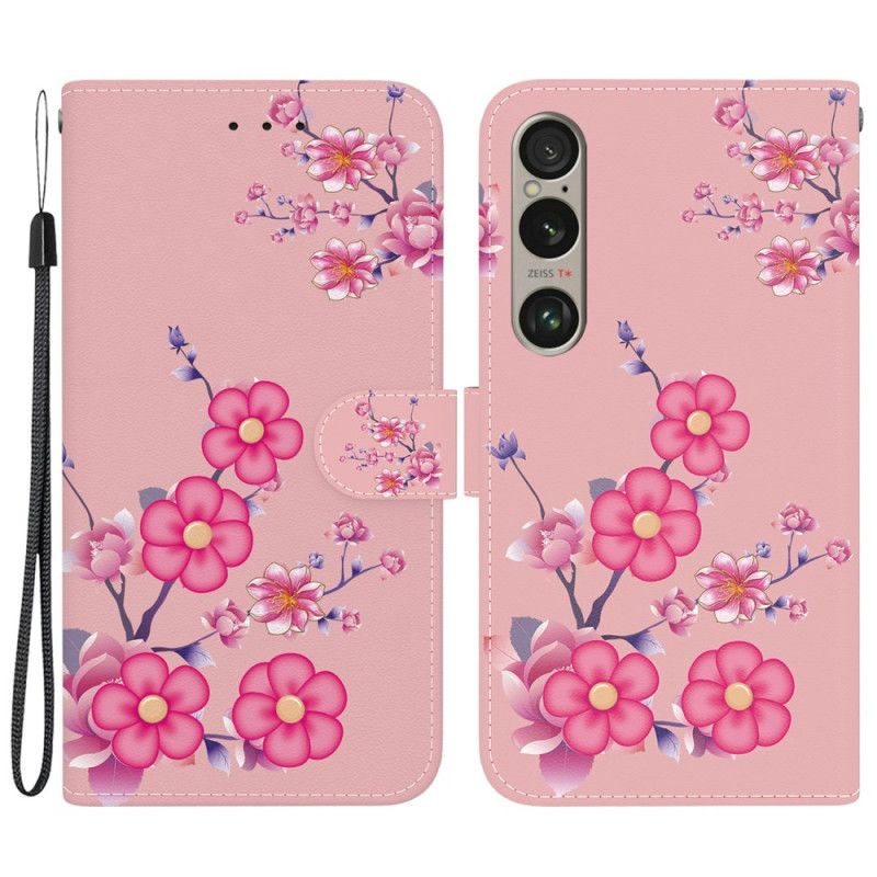 Flip Cover Sony Xperia 1 Vi Sakura-rem