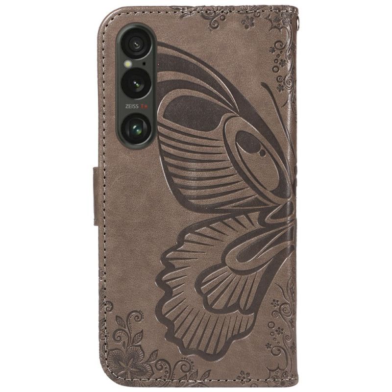 Flip Cover Sony Xperia 1 Vi Sommerfuglegrafiksnor