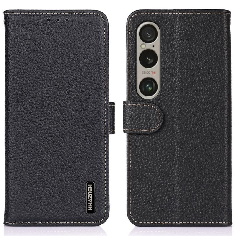 Flip Cover Til Sony Xperia 1 Vi Litchi Tekstur Khazneh