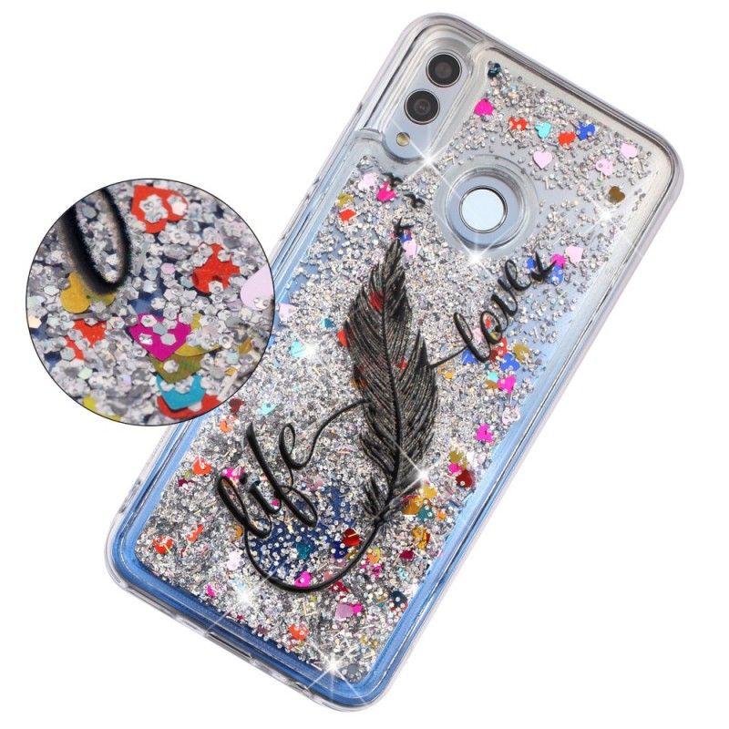 Cover for Honor 10 Lite Liv & Kærlighed Glitter