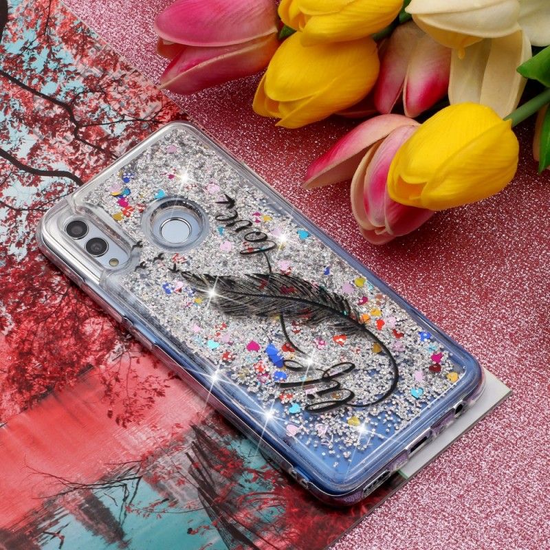 Cover for Honor 10 Lite Liv & Kærlighed Glitter