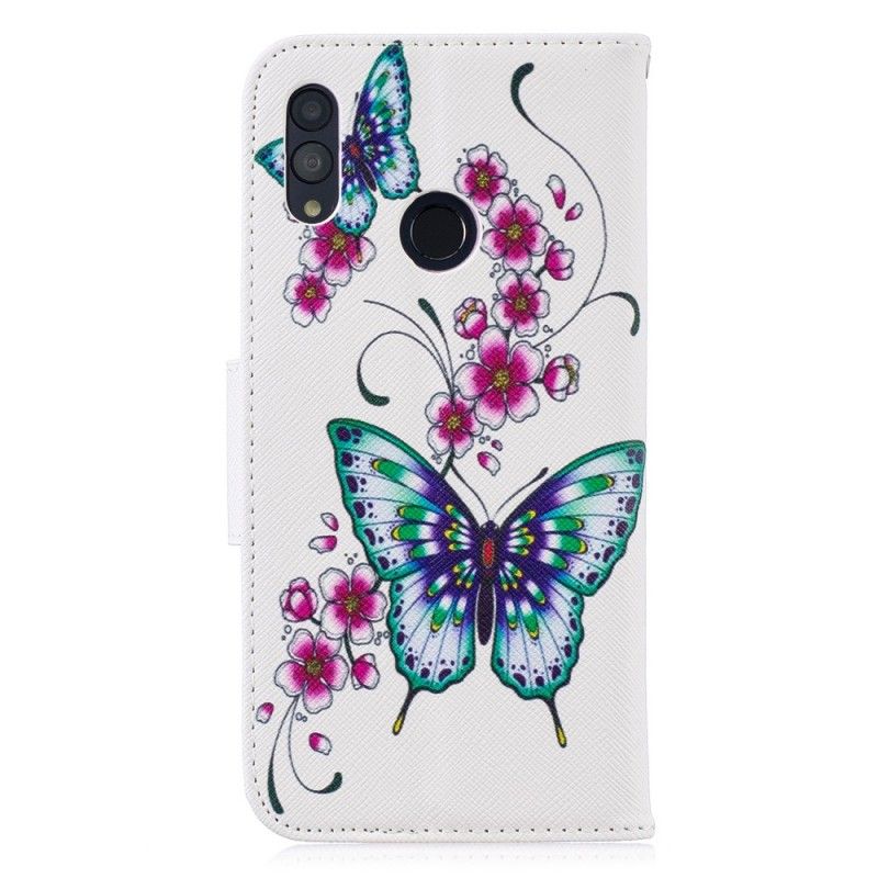 Flip Cover Honor 10 Lite Mobilcover Vidunderlige Sommerfugle