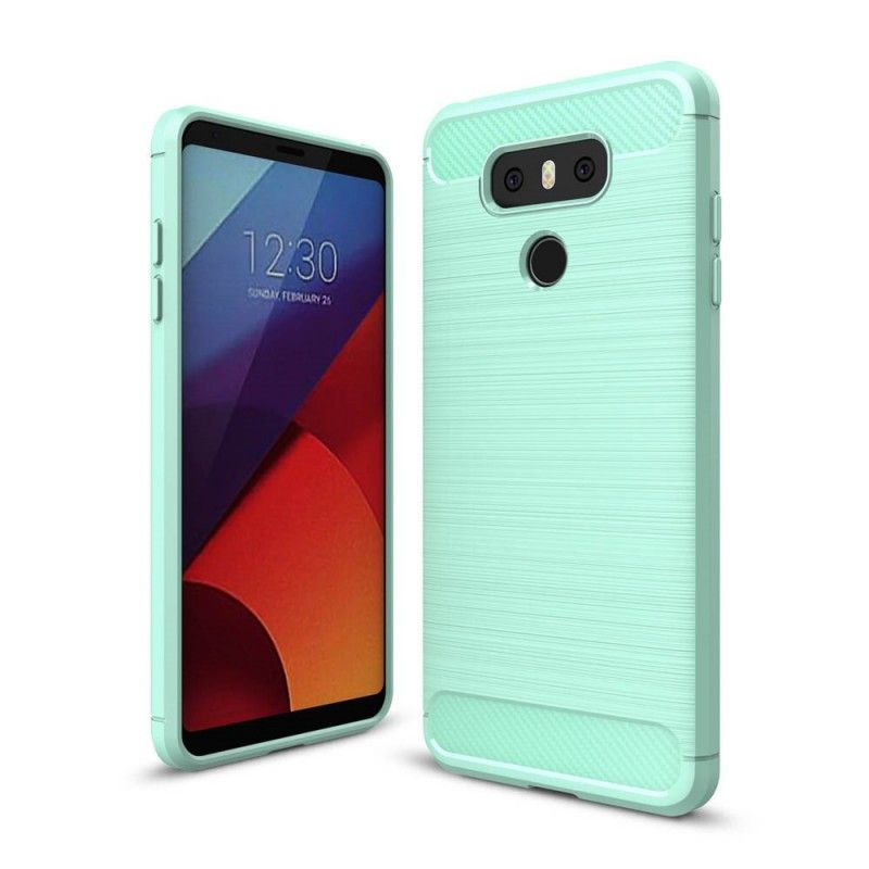 Cover LG G6 Sort Børstet Kulfiber