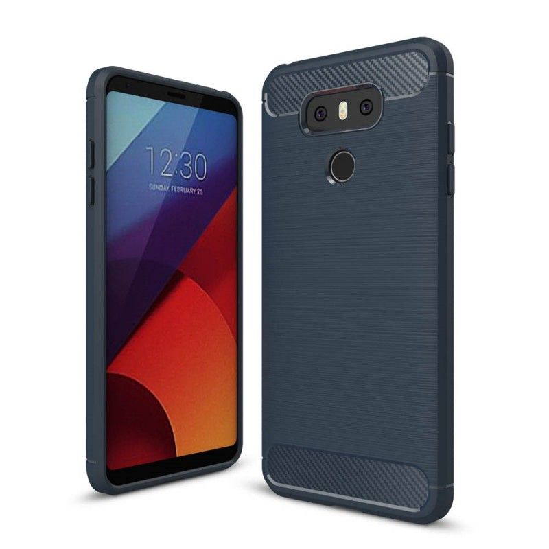 Cover LG G6 Sort Børstet Kulfiber