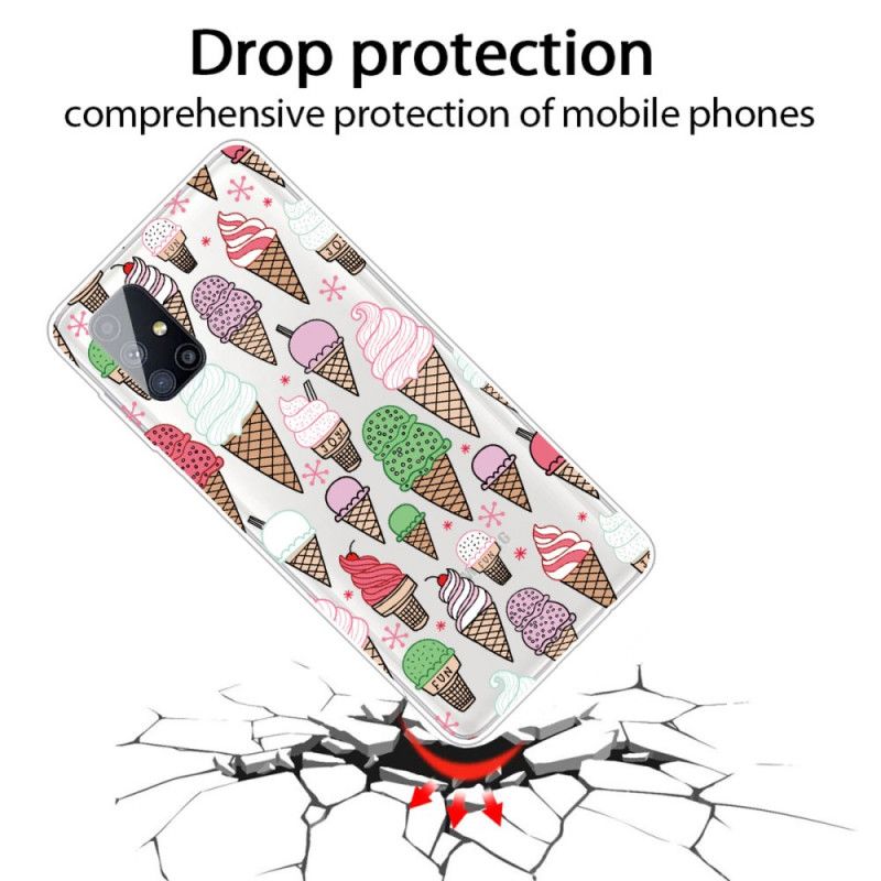 Cover for Samsung Galaxy M51 Flødeis