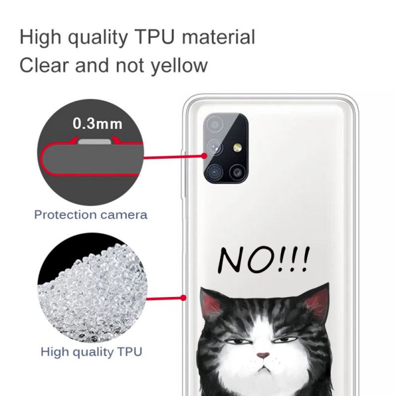 Cover for Samsung Galaxy M51 Katten. Der Siger Nej