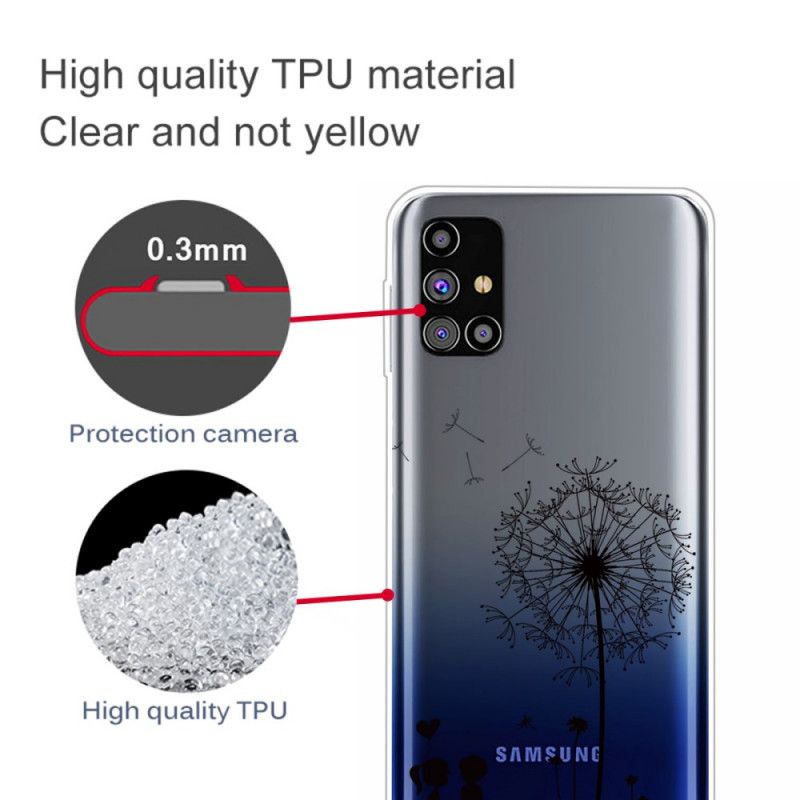 Cover for Samsung Galaxy M51 Mælkebøtte Kærlighed