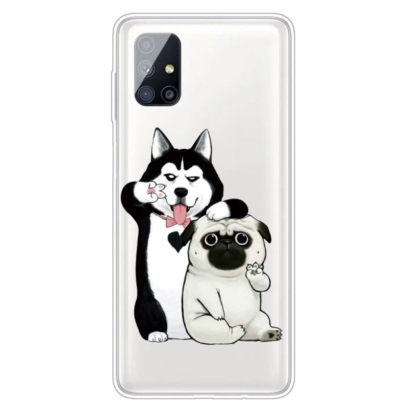 Cover for Samsung Galaxy M51 Sjove Hunde