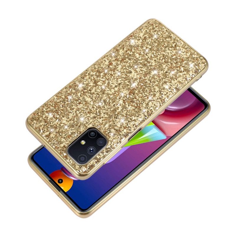 Cover for Samsung Galaxy M51 Sort Jeg Er Glitter