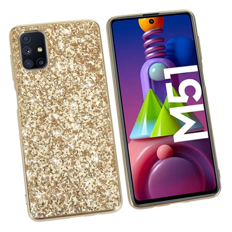 Cover for Samsung Galaxy M51 Sort Jeg Er Glitter