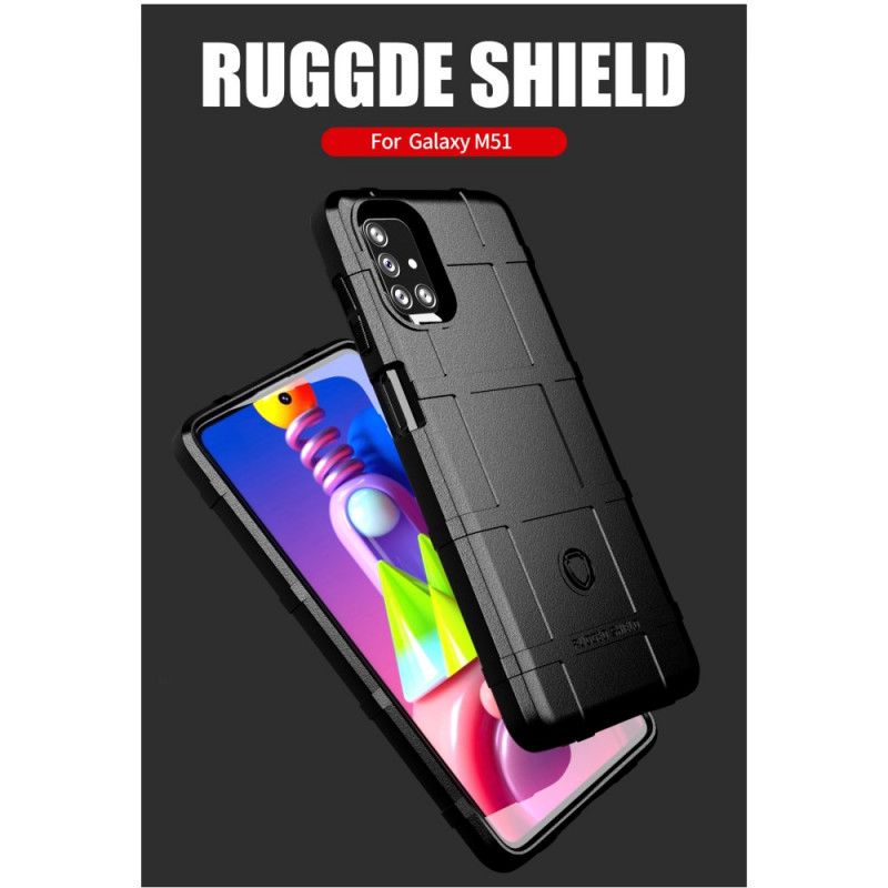 Cover for Samsung Galaxy M51 Sort Robust Skjold