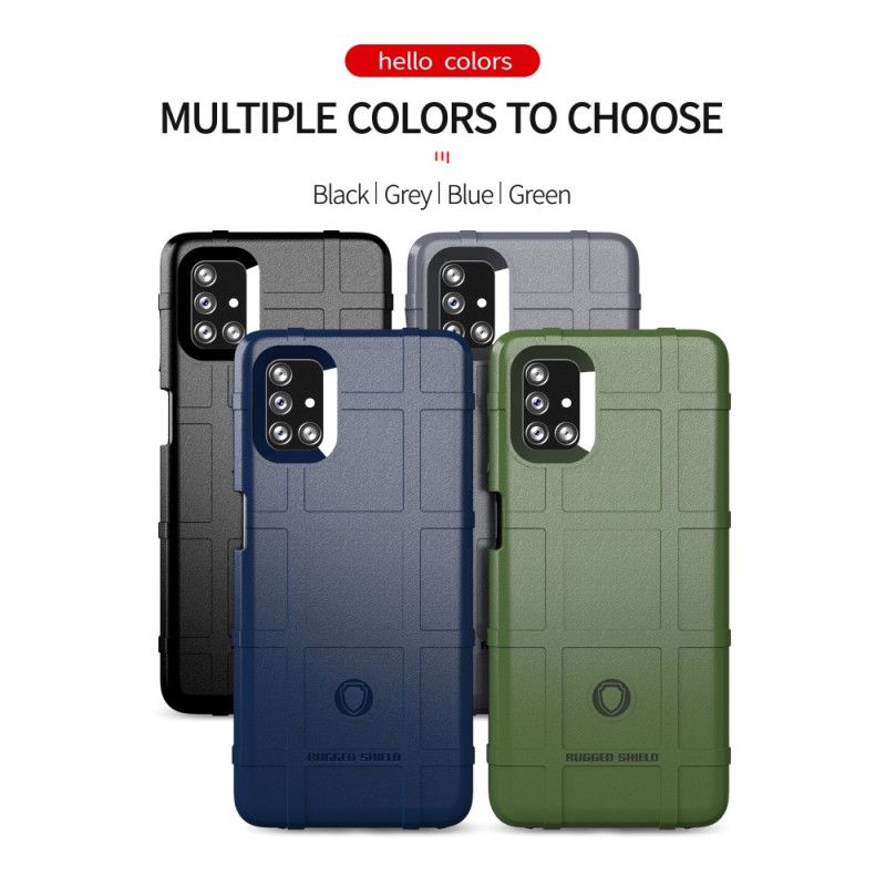 Cover for Samsung Galaxy M51 Sort Robust Skjold