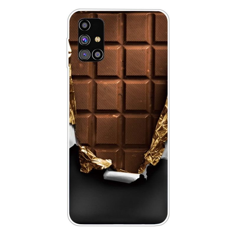 Cover Samsung Galaxy M51 Brun Fleksibel Chokolade