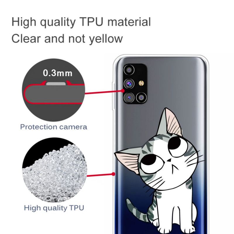 Cover Samsung Galaxy M51 Charmerende Kat