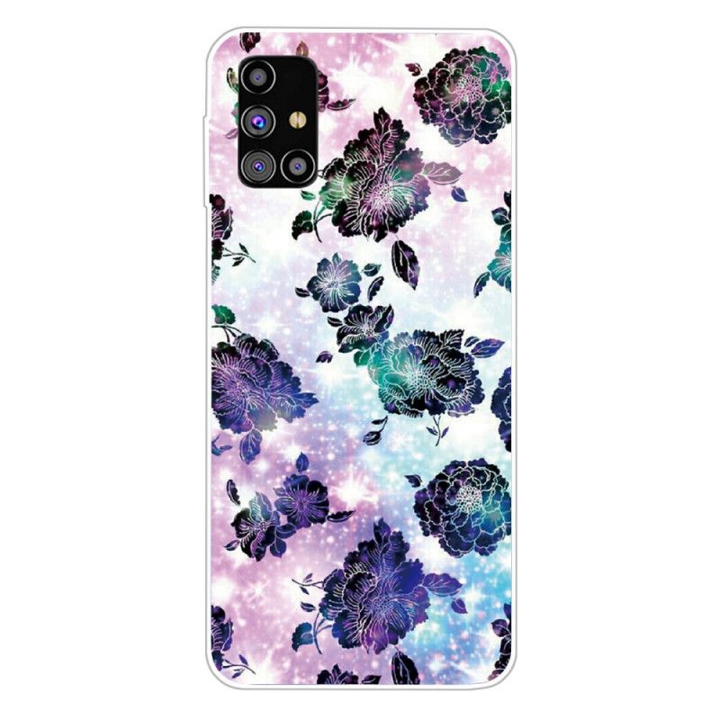 Cover Samsung Galaxy M51 Farverige Vintage Blomster