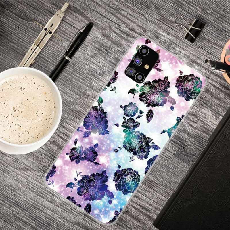 Cover Samsung Galaxy M51 Farverige Vintage Blomster