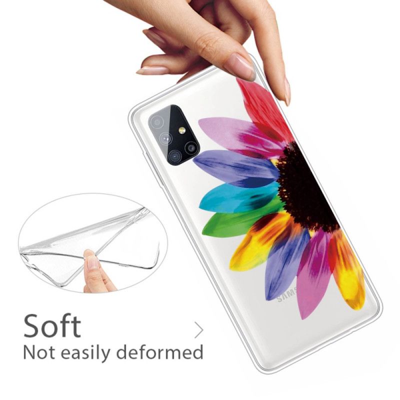 Cover Samsung Galaxy M51 Farvet Blomst