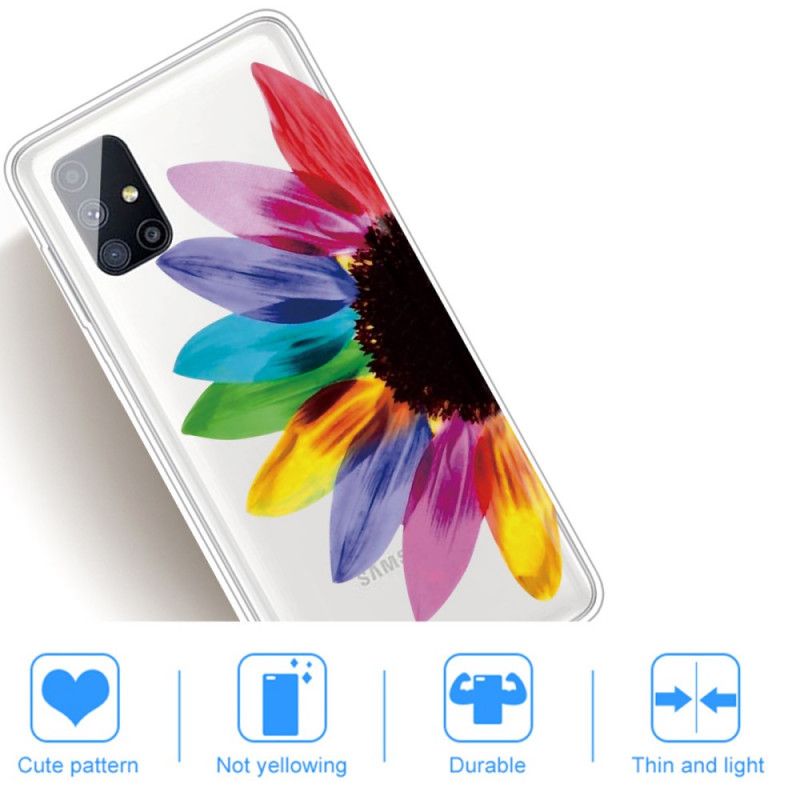 Cover Samsung Galaxy M51 Farvet Blomst