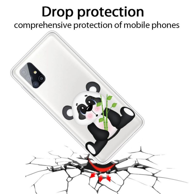 Cover Samsung Galaxy M51 Gennemsigtig Trist Panda