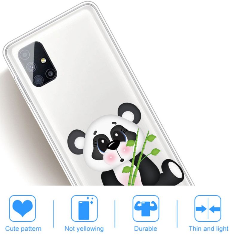 Cover Samsung Galaxy M51 Gennemsigtig Trist Panda