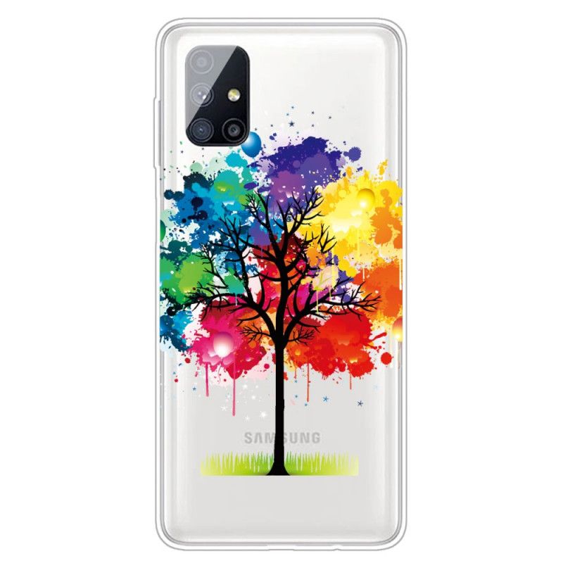 Cover Samsung Galaxy M51 Gennemsigtigt Akvareltræ