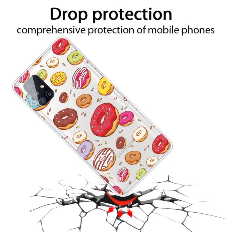 Cover Samsung Galaxy M51 Mobilcover Elsker Donuts